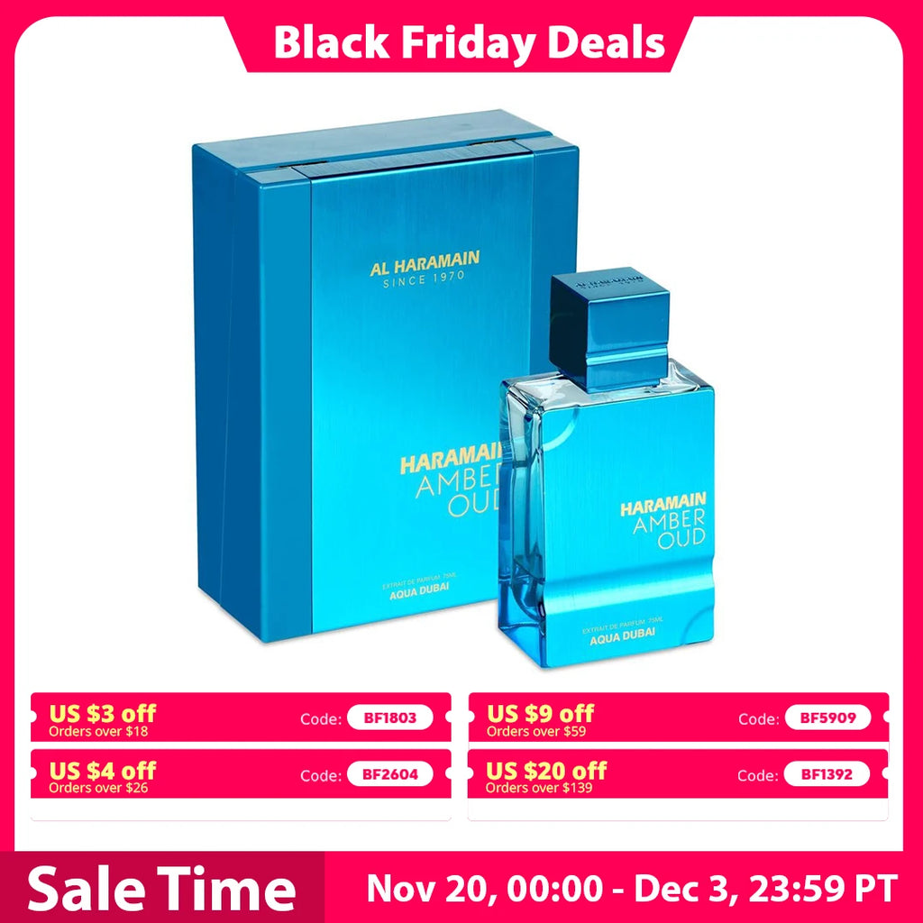 Al Haramain Amber Oud Aqua Dubai - A Crisp & Luxurious Unisex Fragrance, Inspired by Dubai's Essence, Long-Lasting